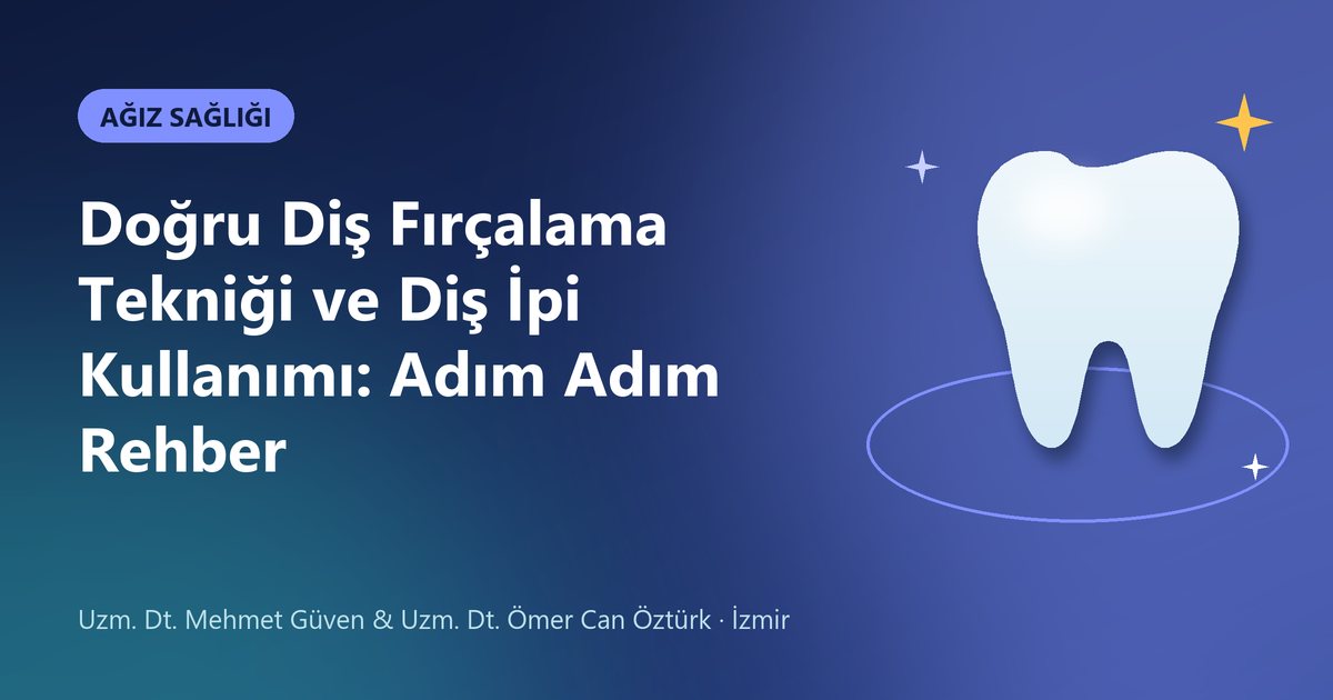 Doğru Diş Fırçalama Tekniği ve Diş İpi Kullanımı: Adım Adım Rehber – Güven & Öztürk Diş blog kapak görseli